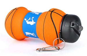Basketball Shape Silicone Water Bottle