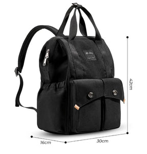 Ellie Waterproof Diaper Backpack-Black