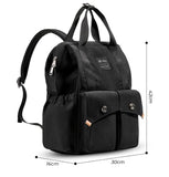 Ellie Waterproof Diaper Backpack-Black