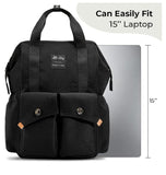 Ellie Waterproof Diaper Backpack-Black