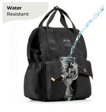 Ellie Waterproof Diaper Backpack-Black