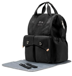 Ellie Waterproof Diaper Backpack-Black