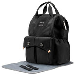 Ellie Waterproof Diaper Backpack-Black