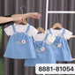 Adorable Baby Girl Summer Dress Set – "Love & Bloom" Pinafore