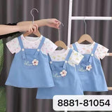 Adorable Baby Girl Summer Dress Set – "Love & Bloom" Pinafore