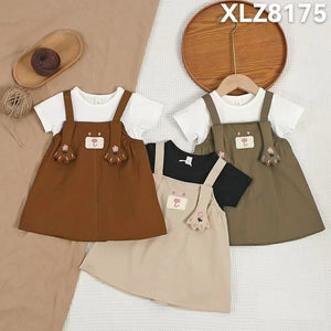 Cuddly Bear Pinafore Set 🐻✨
