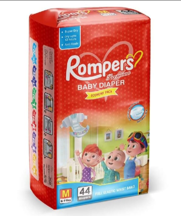 Rompers Premium ComfortCare Baby Diapers Mediam 44
