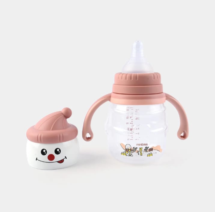 ⛄ Minitree Baby Feeding Bottle 210ML – Snowman Fun Edition