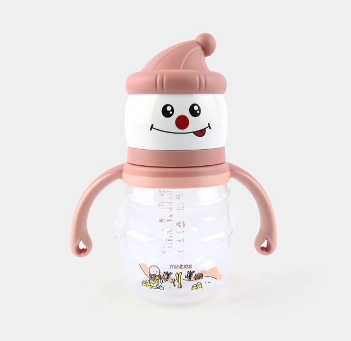 ⛄ Minitree Baby Feeding Bottle 210ML – Snowman Fun Edition