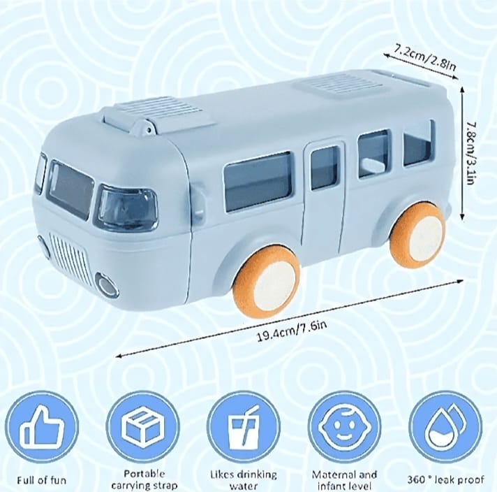 🚌 Bus Water Bottle Sip-n-Roll™ 500ML