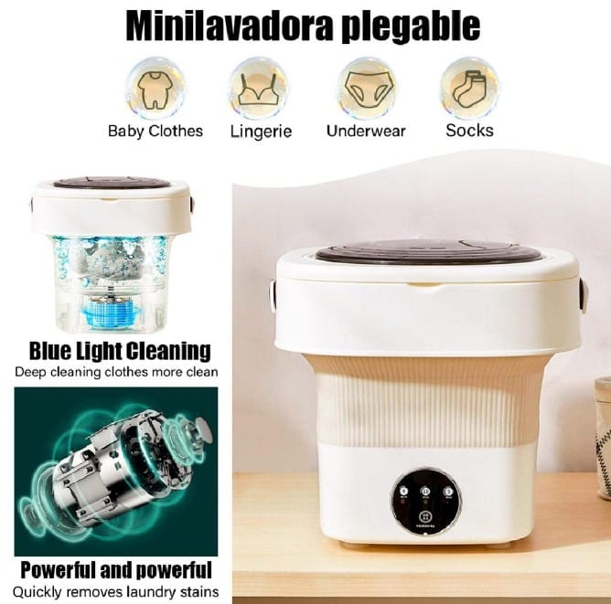 Portable Mini Foldable Washing Machine and Dryer