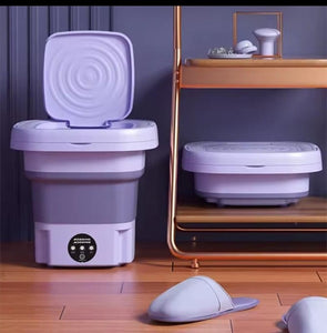 Colorful Compact 2-in-1 Mini Washing Machine & Dryer – Foldable & Portable Laundry Solution