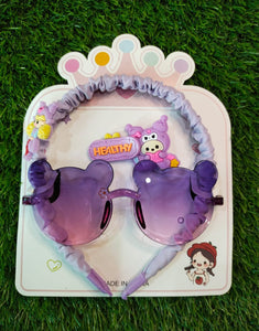 Baby Girl Glasses Hair Catcher and Hair Pin 3in1 Set