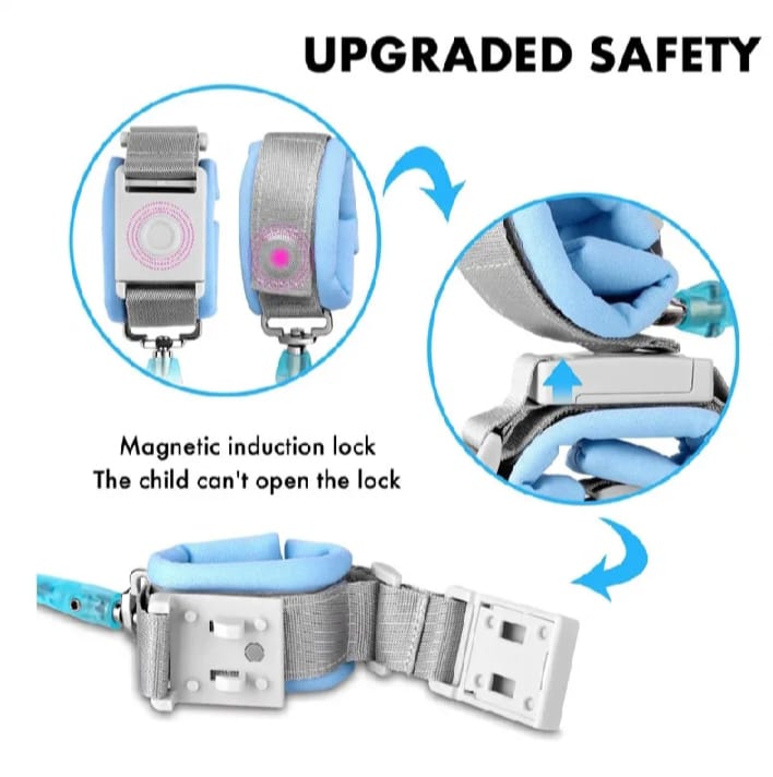 Child antilost wrist Strap "SafeSteps Child Safety Wrist Link"