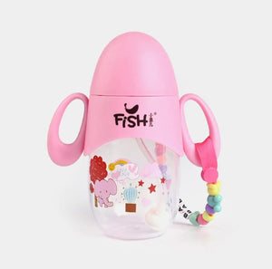 Fish Cute Baby Feeder With Colorful Chain 210ML