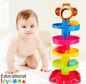 Huanger Baby ball drop tower toy,