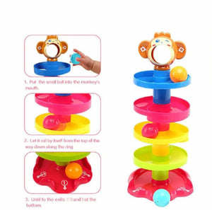 Huanger Baby ball drop tower toy,