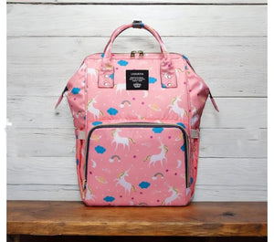 "Unicorn Dream Diaper Backpack – Stylish, Spacious & Travel-Ready!"