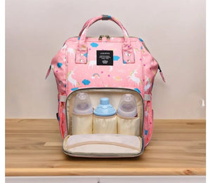 "Unicorn Dream Diaper Backpack – Stylish, Spacious & Travel-Ready!"