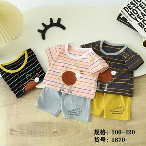 Festive Kids' Striped Outfit Set
