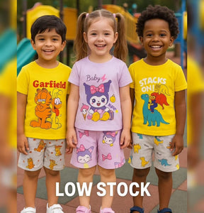 Roarsome Dino Adventure Kids Summer Outfit (IMPORTED)