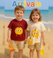 Cheeky Citrus Cutie – 3-Piece Kids Outfit Set (T-Shirt, Shorts & Bag)