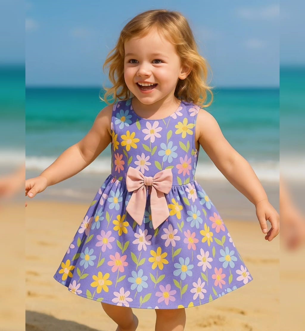🌸 Blossom Breeze Baby Dress Set – Eid & Functional Wear 🌸