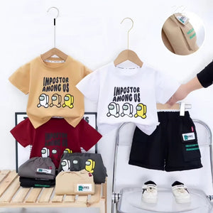 “Impostor Among Us” Kids T-Shirt & Shorts Set