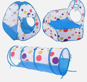 3-in-1 Tunnel Pop-Up Play Tent
