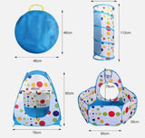 3-in-1 Tunnel Pop-Up Play Tent