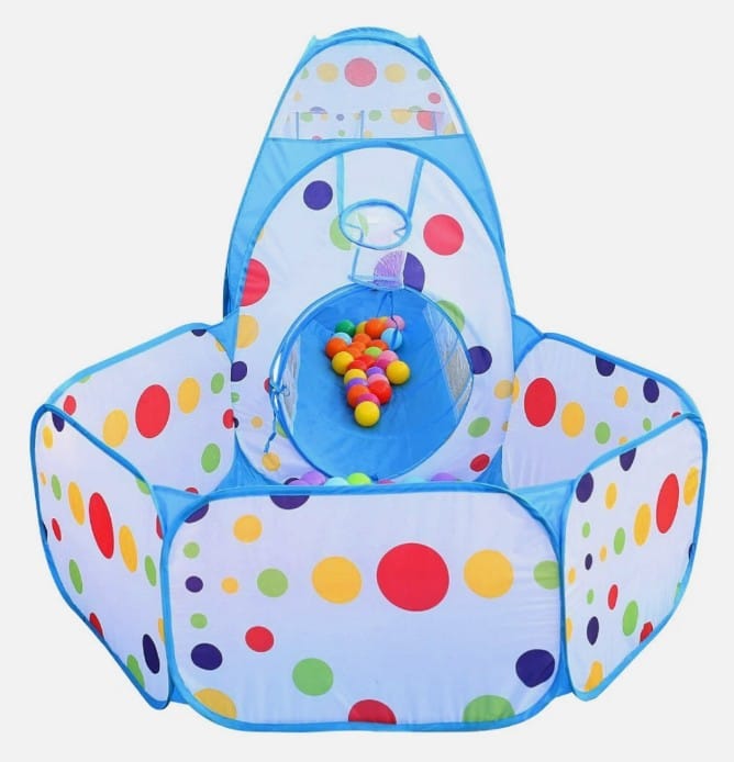 3-in-1 Tunnel Pop-Up Play Tent